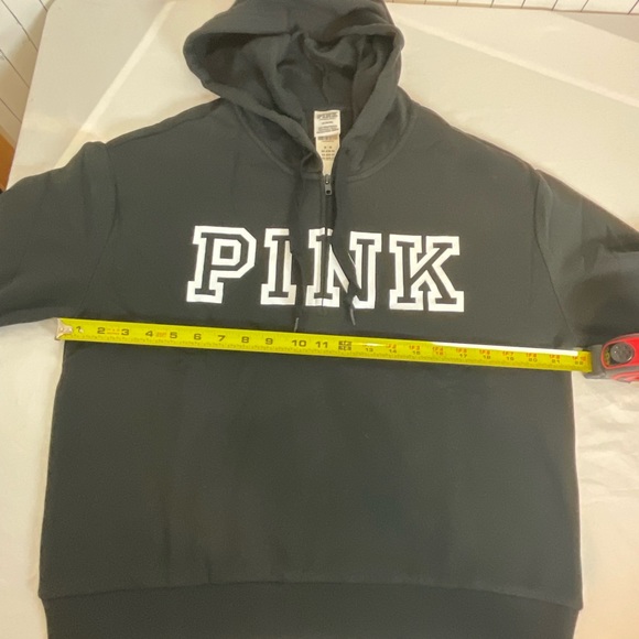 PINK Victoria's Secret Logo Black Hoodie - Picture 11 of 11